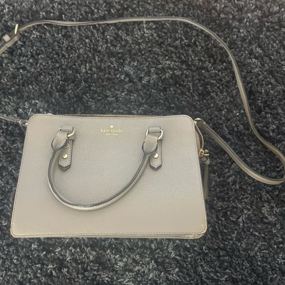 Kate Spade Gray Crossbody Bag with Sleek Design